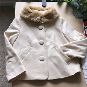 Franche Lipper cream fall short jacket